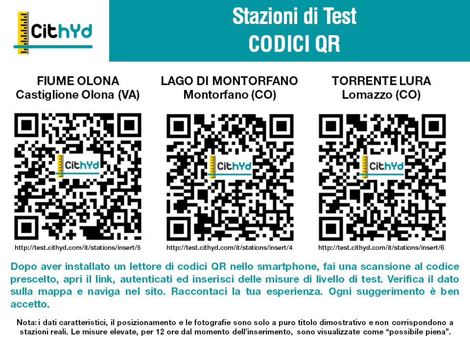 Codici QR di test